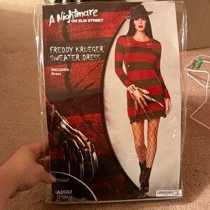Spirit Red and Green Striped Sweater Dress